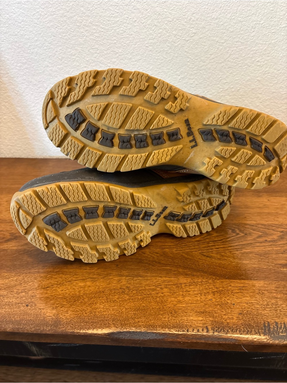L.L. Bean Men's Brown and Black Waterproof Duck Boots - Picture 8 of 9
